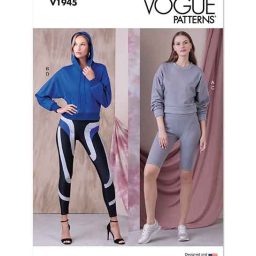 V1945 Misses Knit Tops and Leggings in Two Lengths