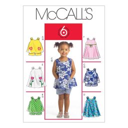 M5416 Toddlers' Tops, Dresses and Shorts