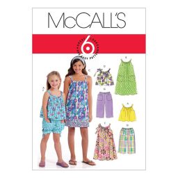 M5797 Children's/Girls' Tops, Dresses, Shorts and Pants