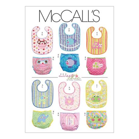 M6108 Infants' Bibs and Diaper Covers