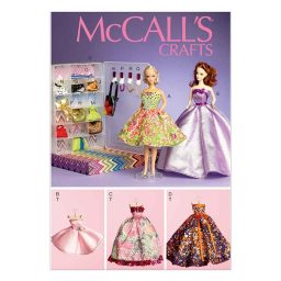 M6903 Clothes and Accessories For 11½" (29cm) Doll, Display Boxes and Hangers