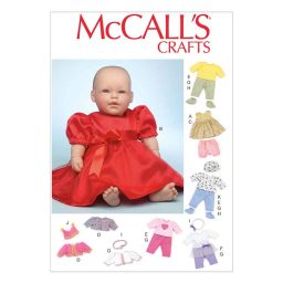 M7066 Clothes and Accessories For 11"-12" and 15"-16" Baby Dolls