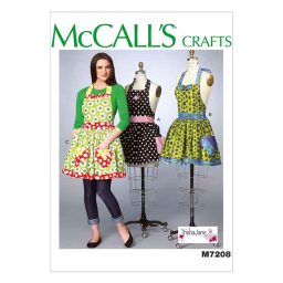 M7208 Misses' Aprons and Petticoat