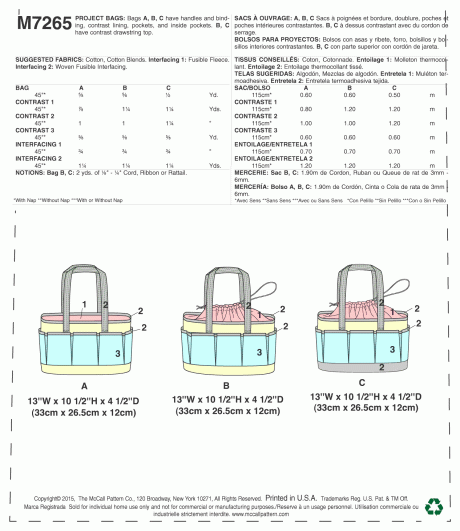 M7265 Project Totes