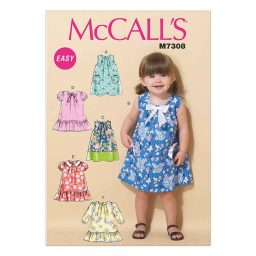 M7308 Toddlers' Tent Dresses