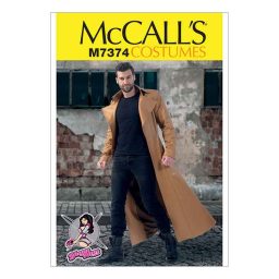 M7374 Collared and Seamed Coats