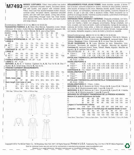 M7493 Cropped Jacket, Floor-Length Coat and A-Line, Square-Neck Dress