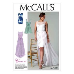 M7507 Misses' Mix-and-Match Sweetheart Dresses