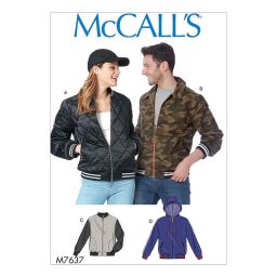 M7637 Misses' and Men's Bomber Jackets