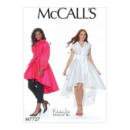 M7727 Misses'/Women's Dress, Tunic and Sash