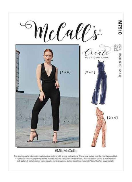 M7910 Misses' Jumpsuits