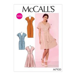 M7920 Misses'/Miss Petite Dresses and Belt