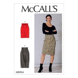 M8004 Misses' Skirt and Belt