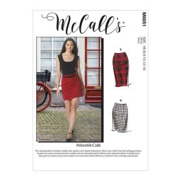 M8051 #MarieMcCalls - Misses' Pencil Skirts In Five Lengths