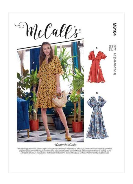 M8104 #DawnMcCalls - Misses' Dresses