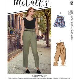 M8168 Misses' Shorts, Pants & Sash