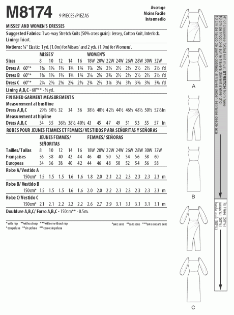 M8174 Misses' & Women's Dresses