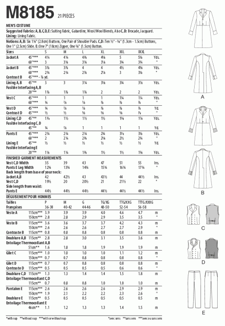 M8185 Men's Costume