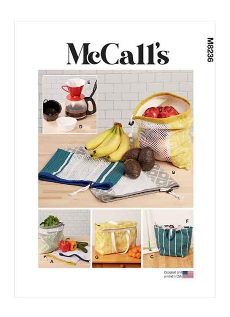 M8236 Fruit and Vegetable Bags, Mop Pad, Coffee Filters, Bin and Bag