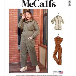 M8243 Misses' and Women's Romper, Jumpsuits and Belt