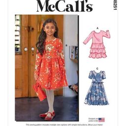 M8251 Children's and Girls' Dresses