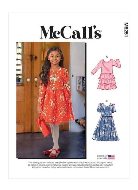 M8251 Children's and Girls' Dresses