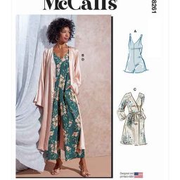 M8261 Misses' Playsuit, Jumpsuit, Robe with Sash