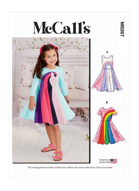 M8267 Children's Knit Dresses