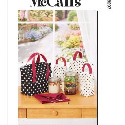 M8297 Lunch Bag, Glass Jar Sacks and Napkin