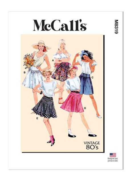 M8319 Misses' Skirts