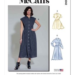 M8342 Misses' Shirtdress