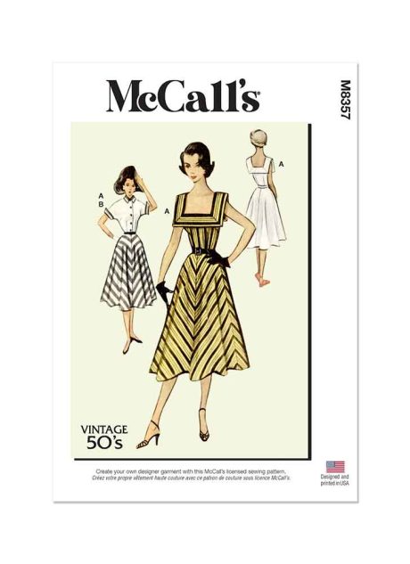 M8357 Misses' Vintage Dress and Jacket