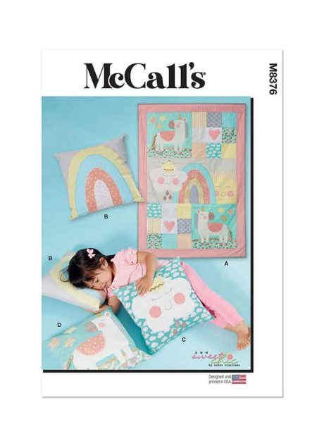 M8376 Quilt or Wall Hanging and Pillows Sew Sweet Chic by Susan Cousineau