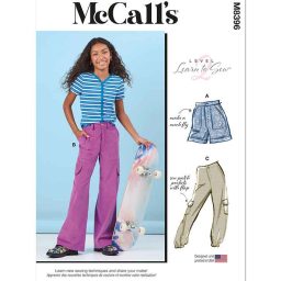 M8396 Girls' Shorts and Cargo Pants