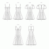M8405 Misses's Dress With Sleeve and Length Variations