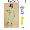 M8406 Misses' Dress with Sleeve and Hemline Variations