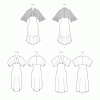 M8406 Misses' Dress with Sleeve and Hemline Variations