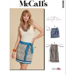 M8409 Misses' Wrap Skirts