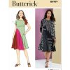 B6959 Misses' Dress with Short and Long Sleeves