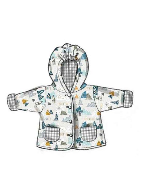 B6969 Infants' Jacket, Overalls, Pants, Hats and Mittens