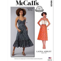 M8429 Misses' Top and Skirt by Laura Ashley