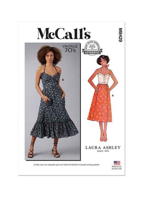 M8429 Misses' Top and Skirt by Laura Ashley