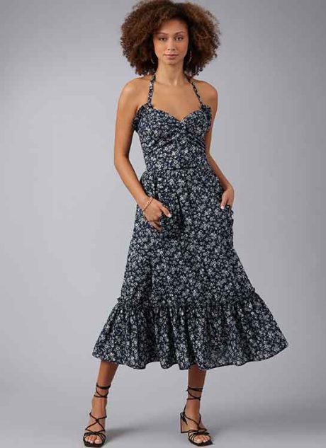 M8429 Misses' Top and Skirt by Laura Ashley