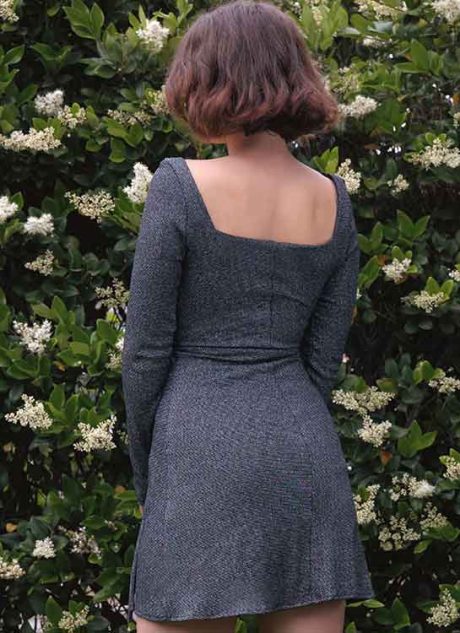 M8436 Misses Knit Dress in Two Lengths by Brandi Joan