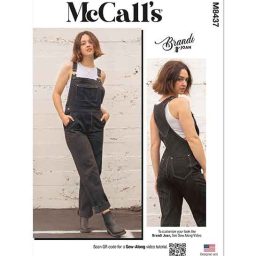 M8437 Misses Overalls by Brandi Joan