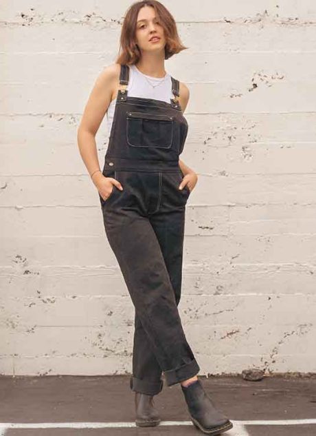 M8437 Misses Overalls by Brandi Joan