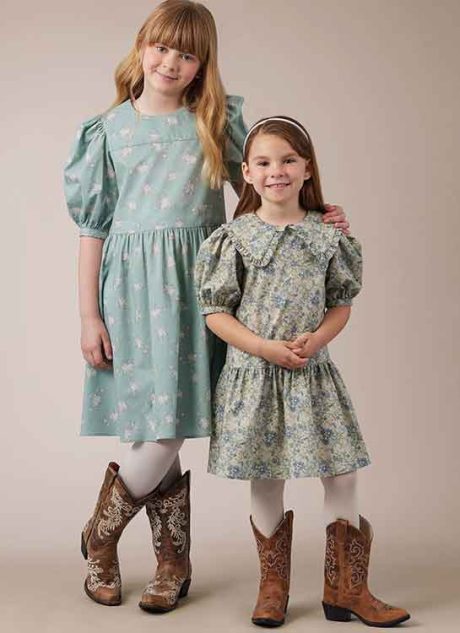 M8444 Children's and Girls' Dresses