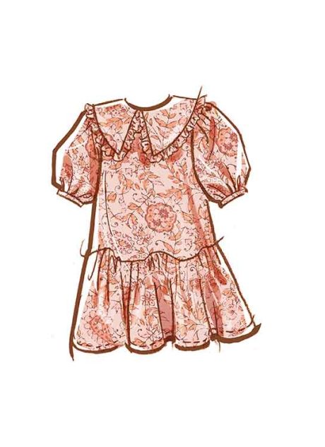 M8444 Children's and Girls' Dresses