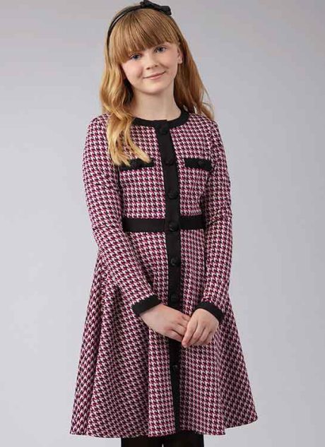 M8445 Girls' Knit Dresses