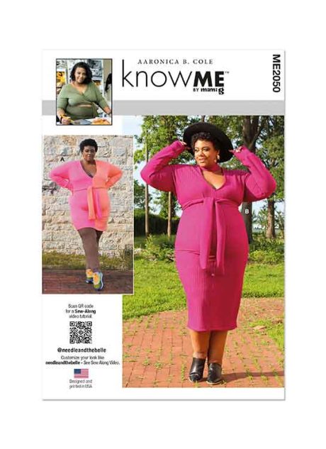 ME2050 Misses' and Women's Knit Dress in Two Lengths by Aaronica B. Cole